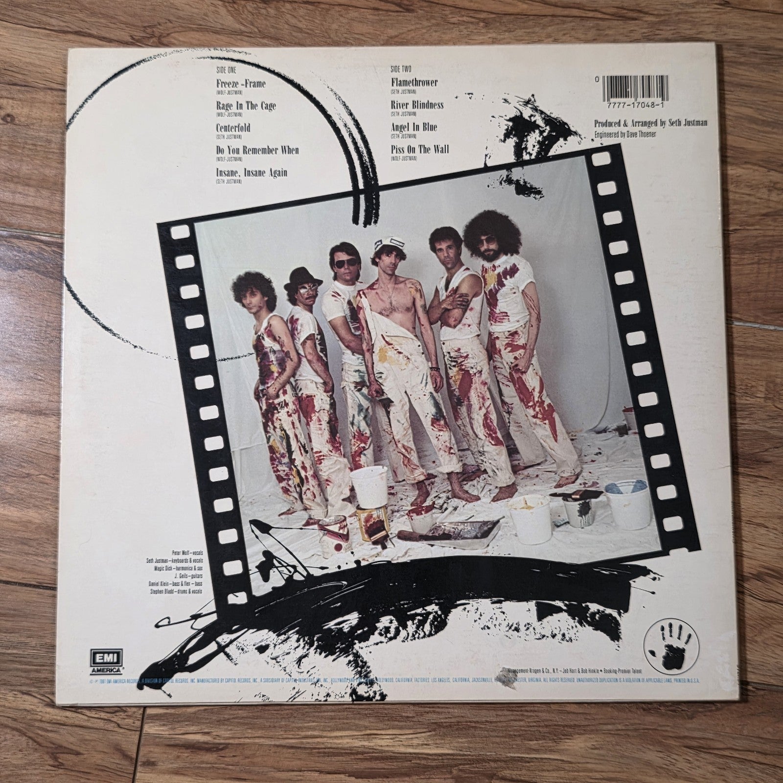 The J Geils Band - Freeze Frame Album 1981 Rock Vinyl LP 12" VG+