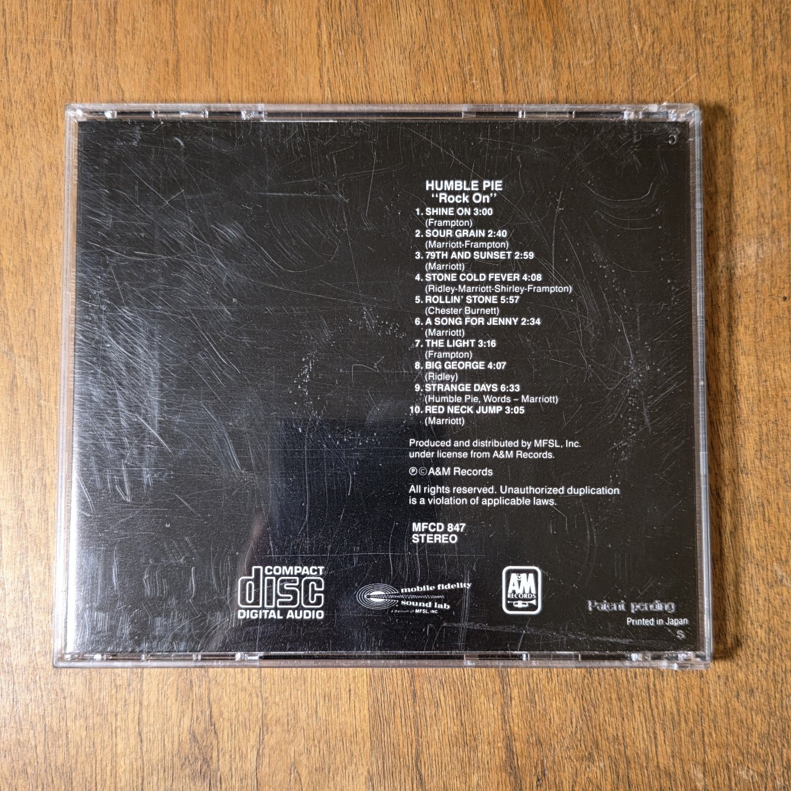 Humble Pie - Rock On CD Album 1986 Mobile Fidelity Master Recording Rare HTF