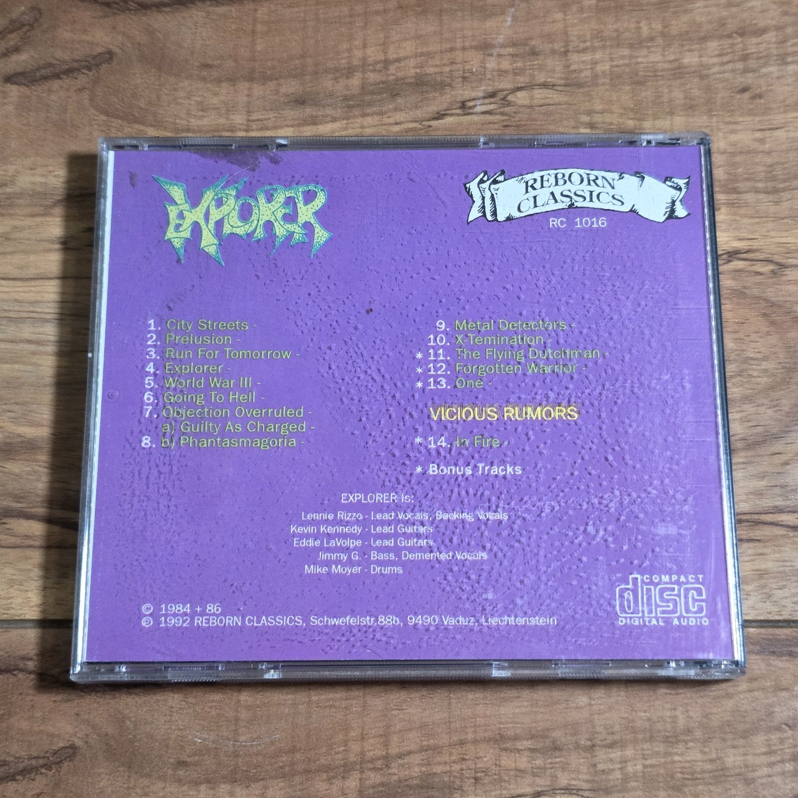 Explorer - Symphonies Of Steel CD Album 1984 Heavy Metal Rare HTF
