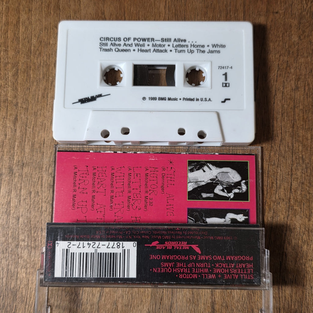 Circus of Power - Still Alive Cassette EP 1989 Hard Rock