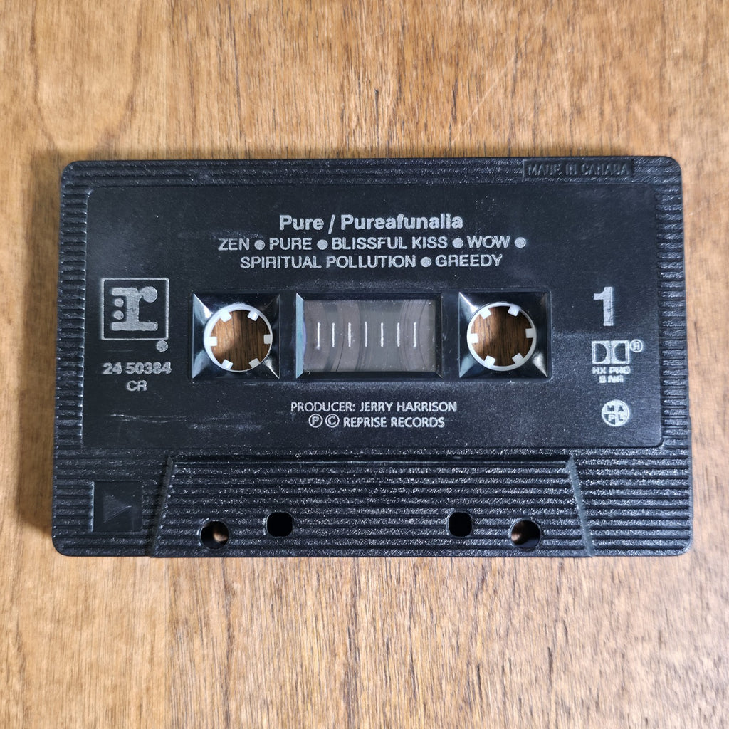 Pure - Pureafunalia Cassette Album 1992 Alternative Rock Reprise Records