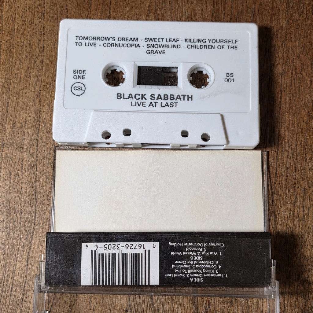 Black Sabbath - Live at Last Cassette Live Album 1980 Heavy Metal