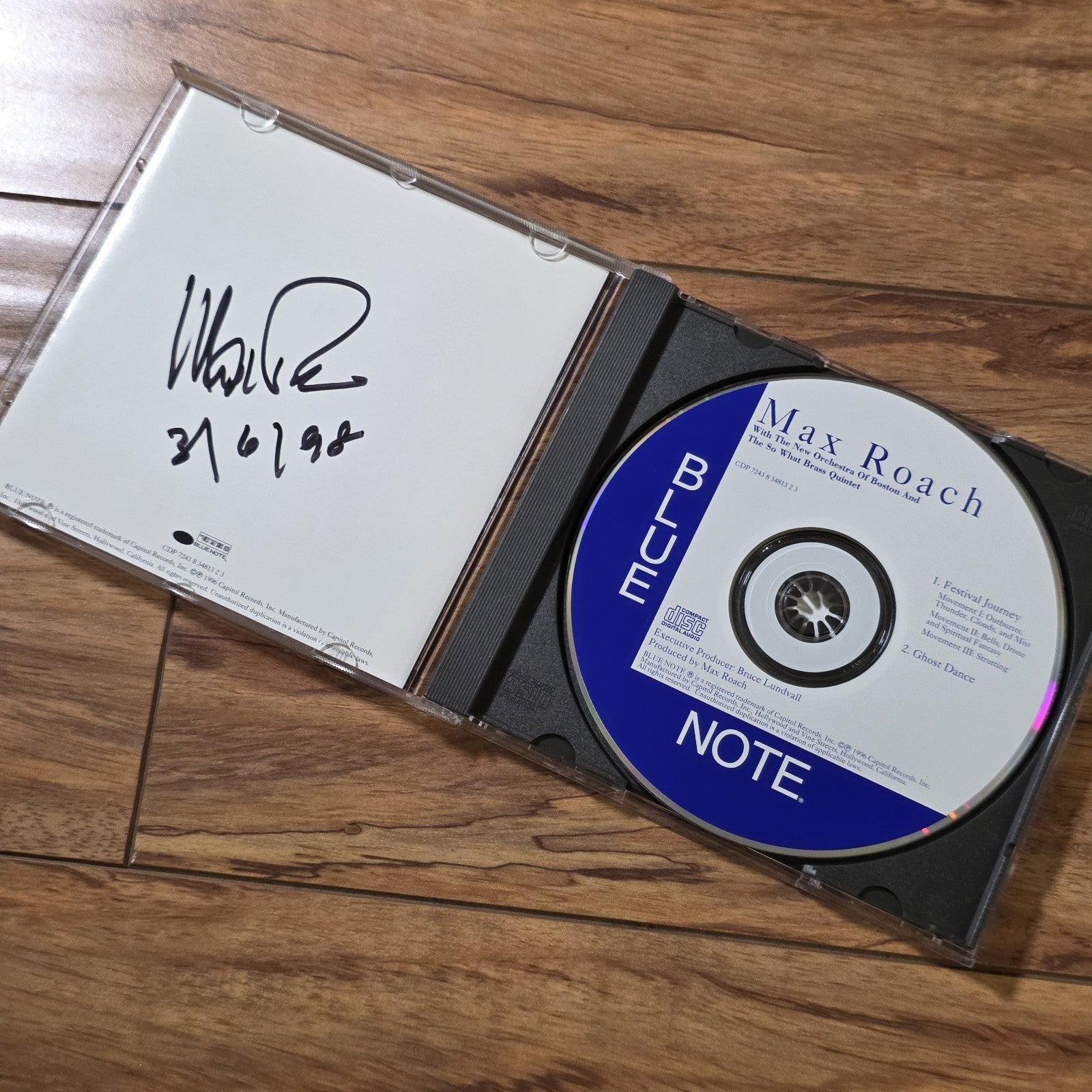 Max Roach - With the New Orchestra of Boston CD 1996 Autographed Signed Rare HTF