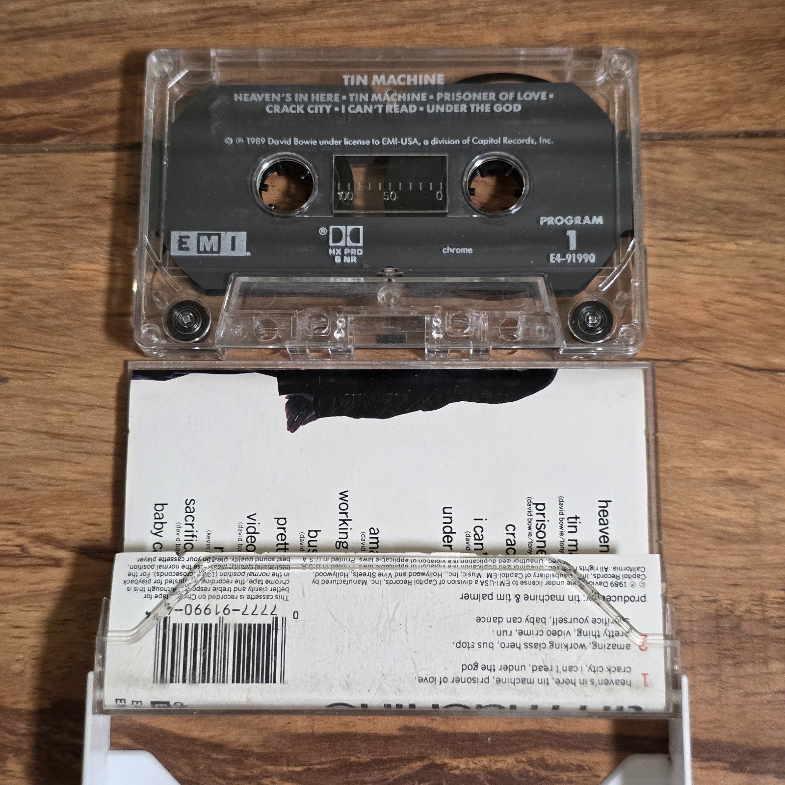 Tin Machine - Self-Titled Cassette Album 1989 Hard Rock David Bowie