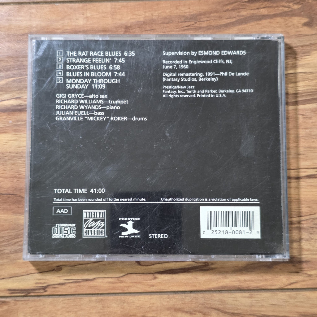 Gigi Gryce - Rat Race Blues CD Album 1991 Jazz Rare HTF