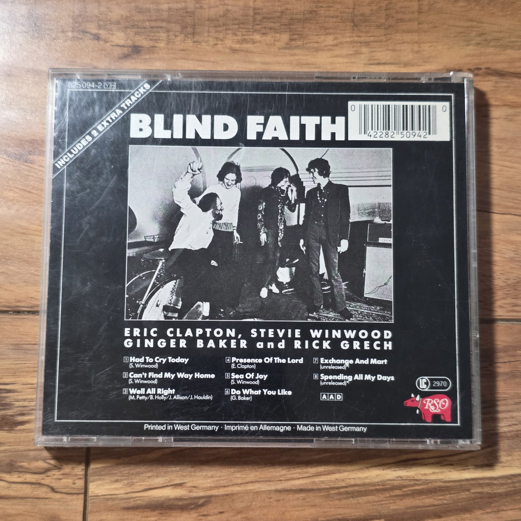 Blind Faith - Self-Titled CD Album 1986 West Germany RSO Banned Cover Rare HTF