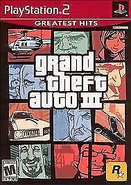 Grand Theft Auto III 2001 Sony Playstation 2 PS2 Red Label Rockstar Games CIB