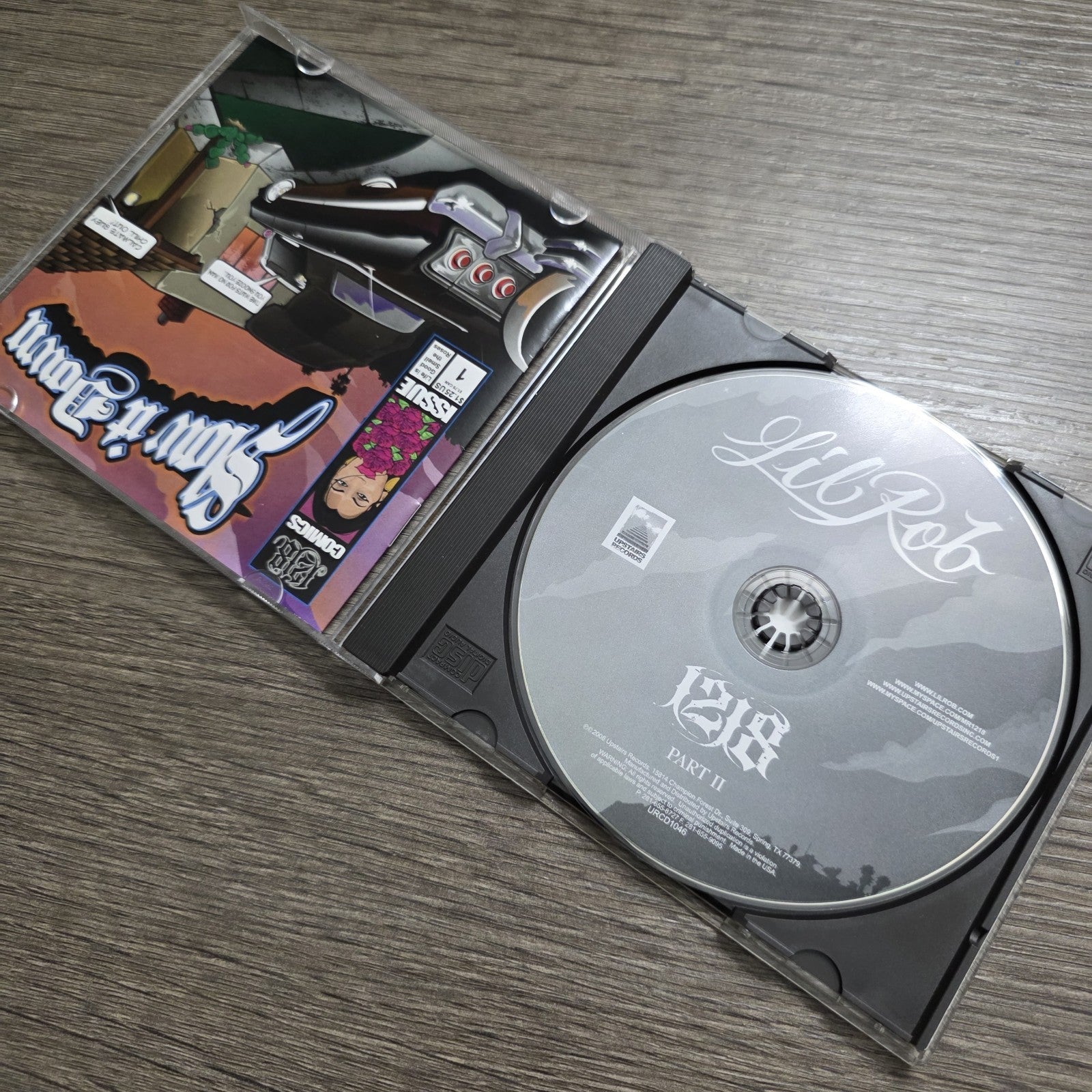 Lil Rob - 1218 Part II CD 2008 Upstairs Records Chicano Rap Hip Hop Rare HTF